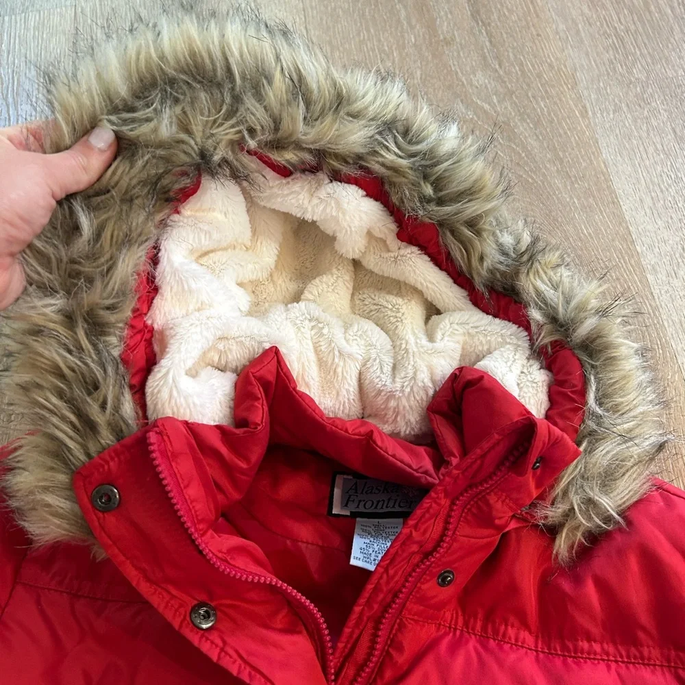 Alaska Frontier Red puffer snow jacket - Picture 7 of 8